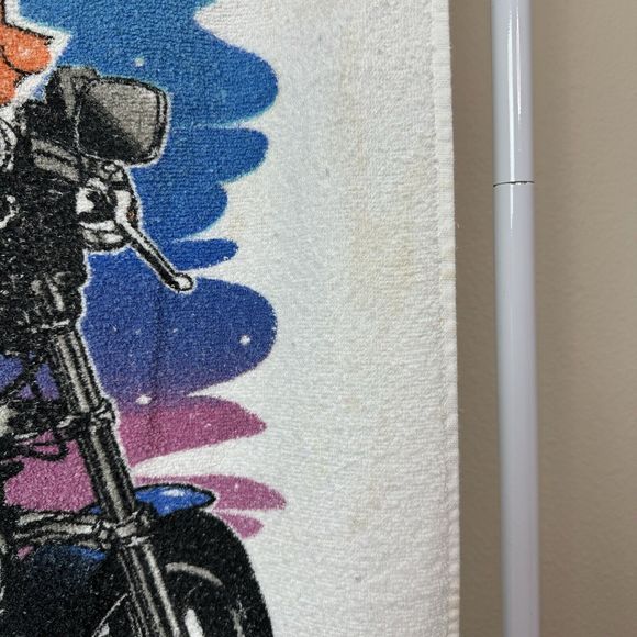Vintage Harley Davidson Motorcycles Cotton Terrycloth Beach Towel - Picture 9 of 16